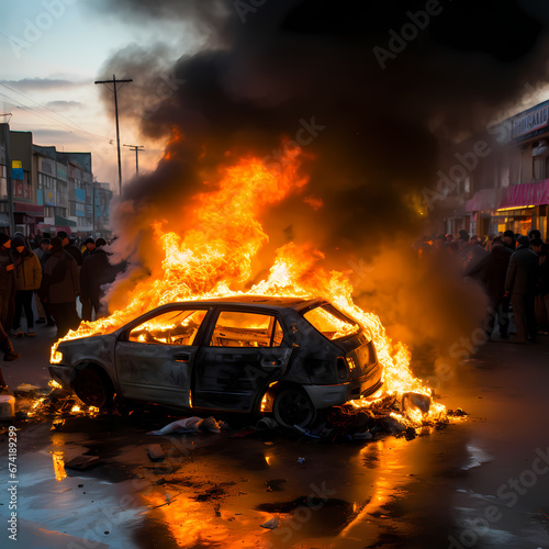 Burning Car