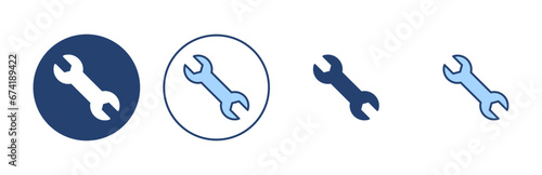 Wrench icon vector. repair icon. tools sign and symbol