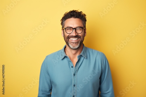 Mature man smiling face portrait © blvdone
