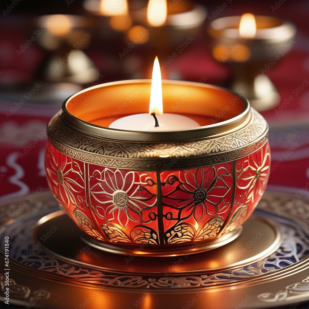 Radiant Elegance: Exotic Candle Holder with Intricate Design Radiant Elegance: Exotic Candle Holder with Intricate Design