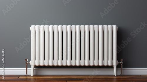 Wallpaper Mural radiator battery heating on the background of the wall Torontodigital.ca