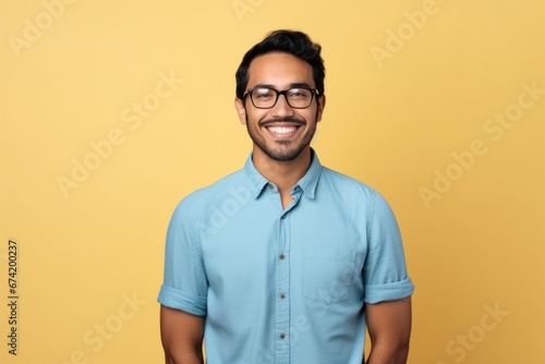 Indian man smiling face standing portrait