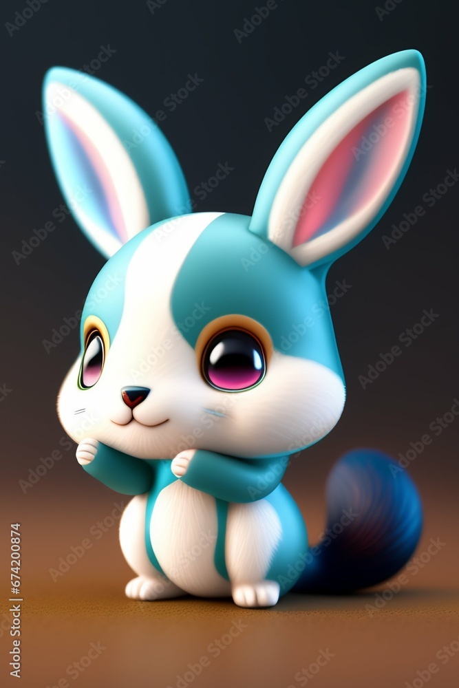 Obraz premium easter bunny with a bow