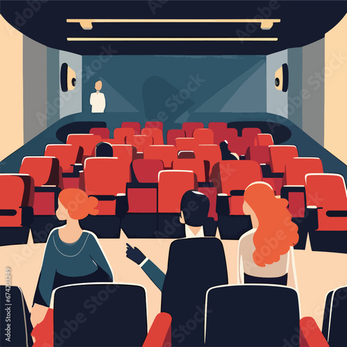 people in a cinema hall