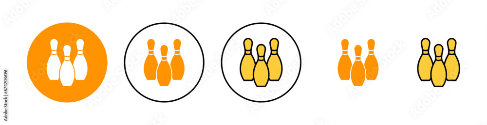 Bowling icon set for web and mobile app. bowling ball and pin sign and symbol. Bowling icon set for web and mobile app. bowling ball and pin sign and symbol.