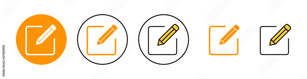 Edit icon set for web and mobile app. edit document sign and symbol. edit text icon. pencil. sign up Edit icon set for web and mobile app. edit document sign and symbol. edit text icon. pencil. sign up