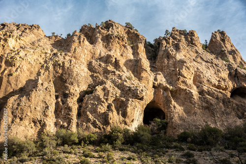 Caves In The Wall On The Blue Creek Trail in Big Bend