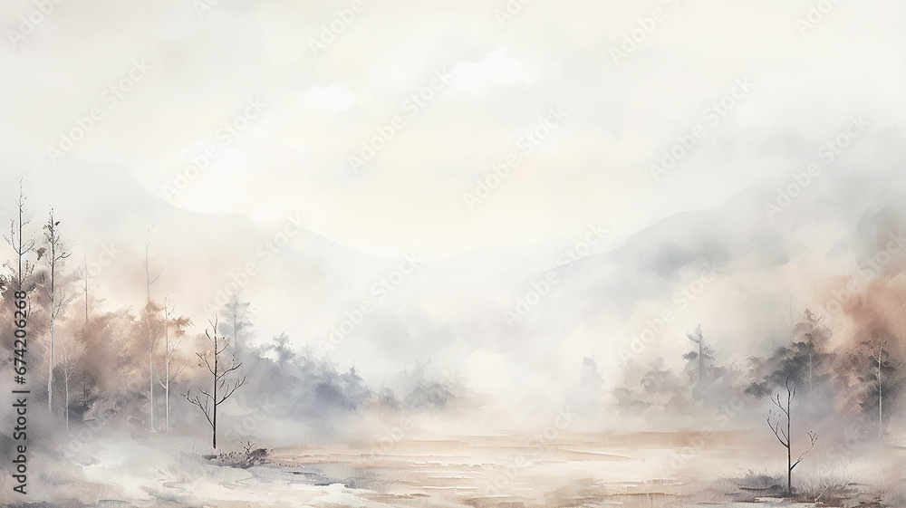 gray watercolor art background, blurred shaded in the style of nature autumn winter seasonal copy space gray watercolor art background, blurred shaded in the style of nature autumn winter seasonal copy space