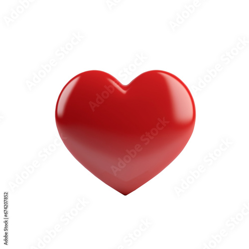 Wallpaper Mural Red heart means love Torontodigital.ca