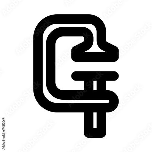 clamp line icon