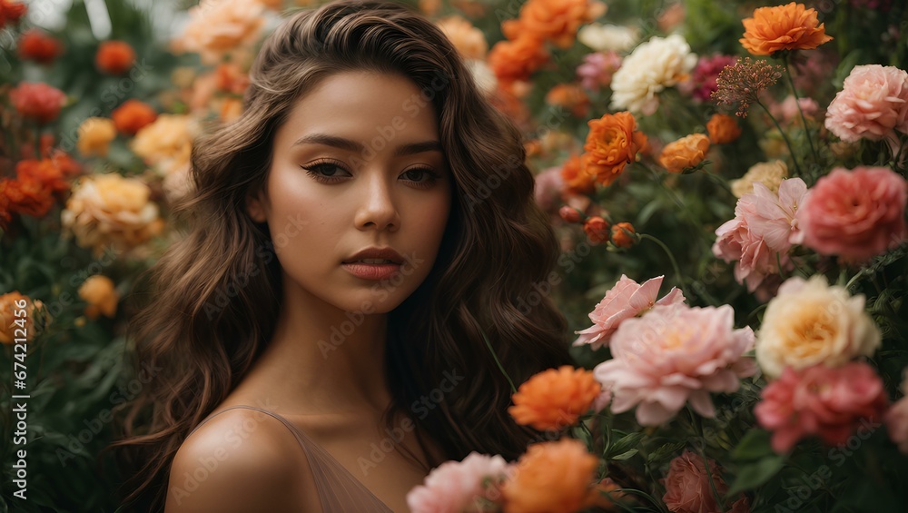 model background AI Generation model background AI Generation