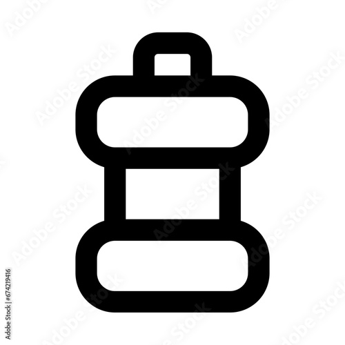 mouth cleanser line icon