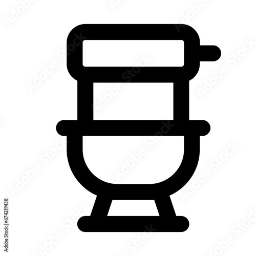 toilet line icon