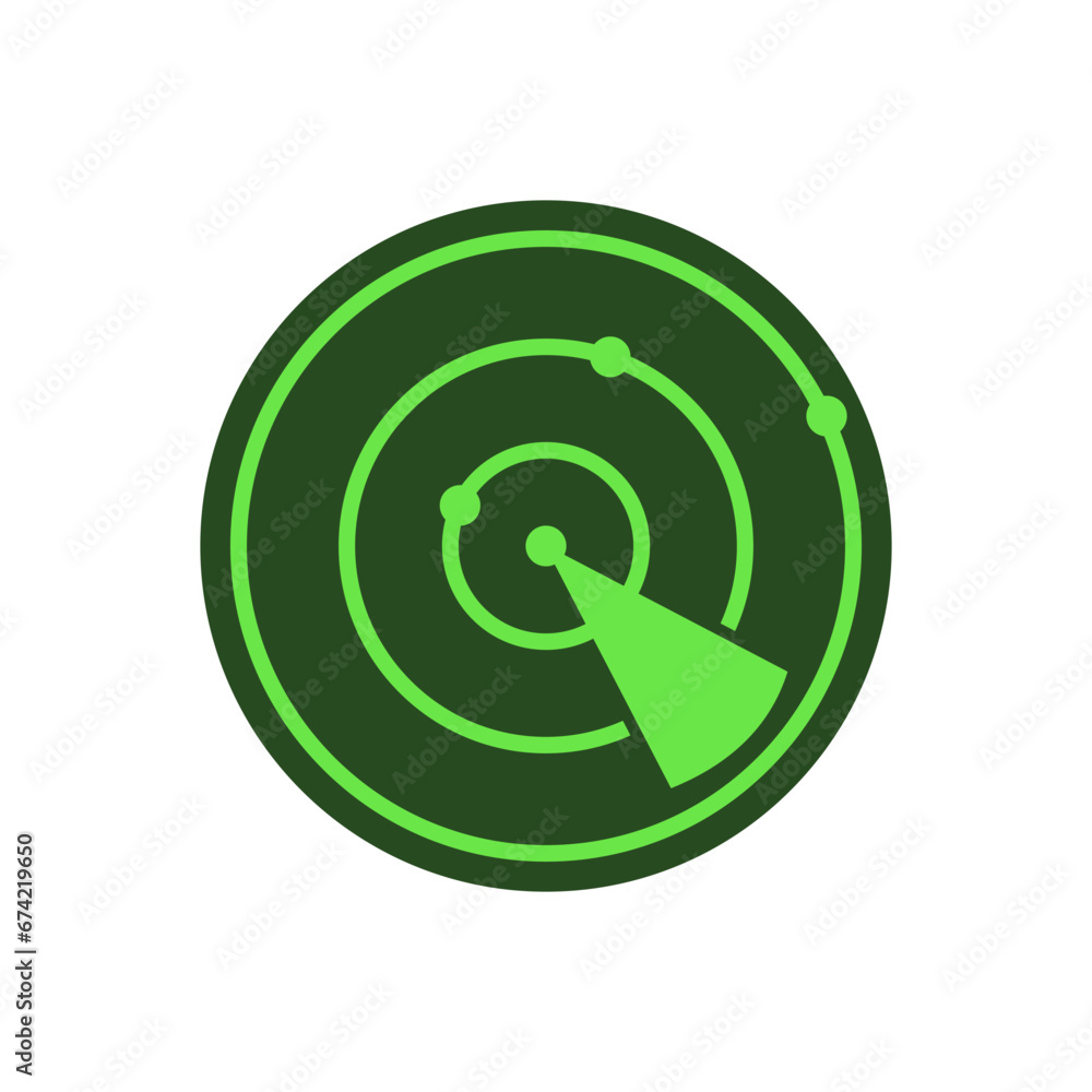 Radar icon vector design templates simple and modern concept Radar icon vector design templates simple and modern concept