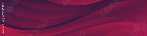 Abstract dark red banner color with a unique wavy design. It is ideal for creating eye catching headers, promotional banners, and graphic elements with a modern and dynamic look.