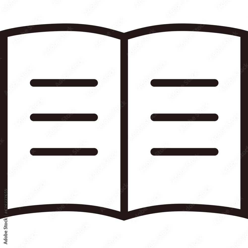 シンプルな本のアイコン。開いた本、漫画、コミック。Simple open book icon pictogram illustration. book symbol. Vector. ebook icon シンプルな本のアイコン。開いた本、漫画、コミック。Simple open book icon pictogram illustration. book symbol. Vector. ebook icon