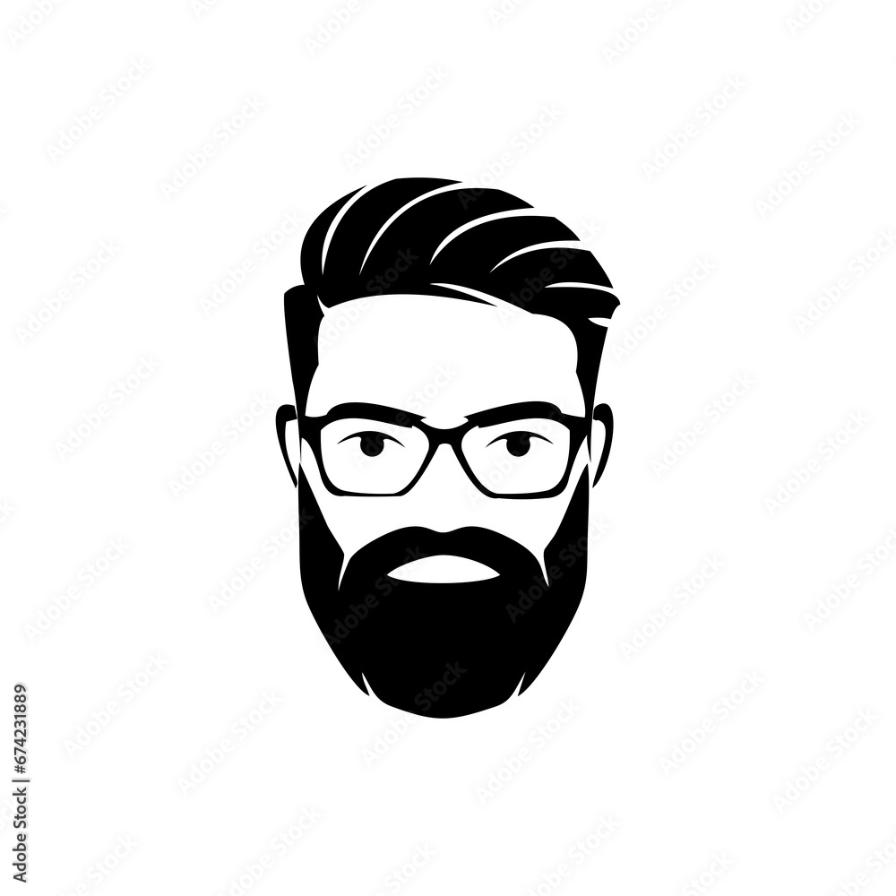 man face logo design with glasses, geek logo design. man face logo design with glasses, geek logo design.