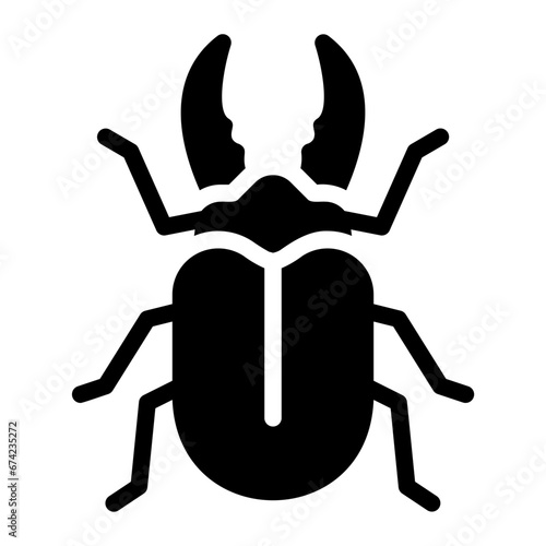 beetle glyph icon