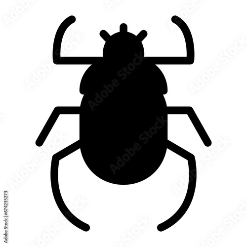 beetle glyph icon