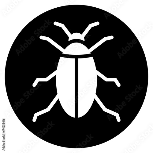 cockroach glyph icon
