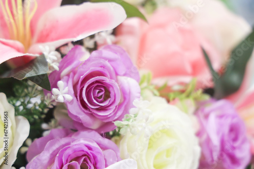 Roses in the bride s bouquet at the wedding