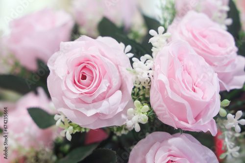 Roses in the bride s bouquet at the wedding