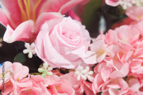 Roses in the bride s bouquet at the wedding