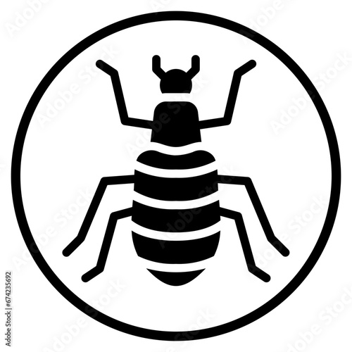 louse glyph icon