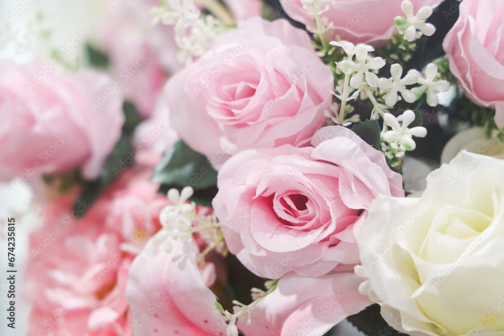 Roses in the bride's bouquet at the wedding Roses in the bride's bouquet at the wedding