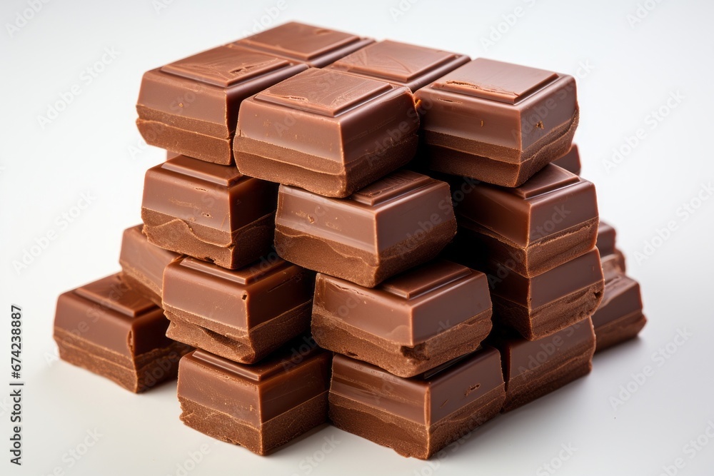 ブロック型のチョコレート,Generative AI AI画像