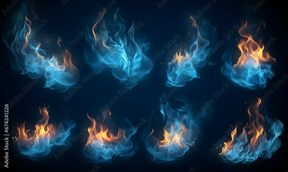 Ai generated texture of fire on a black background, fire flame, burning fire on a dark area, fire background, fire frame, fire flames background Ai generated texture of fire on a black background, fire flame, burning fire on a dark area, fire background, fire frame, fire flames background