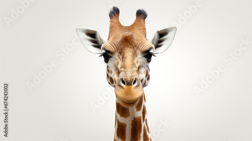 Giraffe isolated on the white background © Saikat