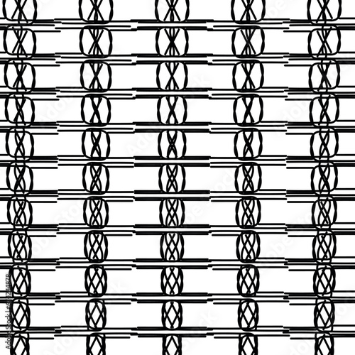 Texture with horizontal rods and rounded patterns
