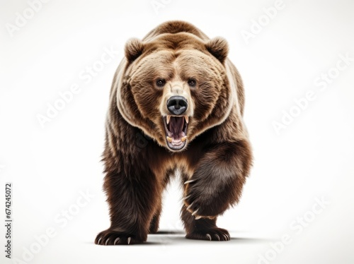 Bear on a white background