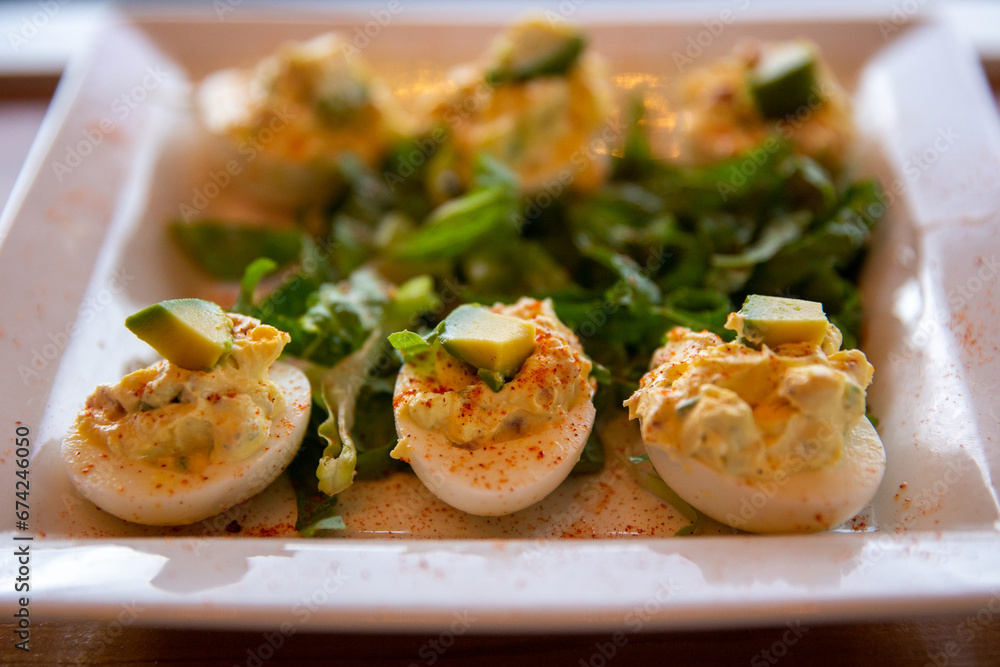 Deviled Eggs on a plate Deviled Eggs on a plate