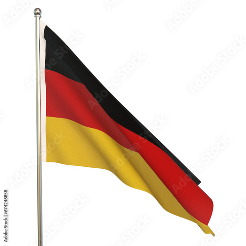 country flag Germany isolated on white background