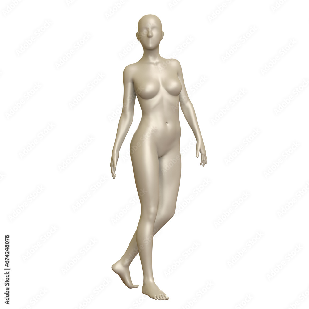 3d human figure Mannequin with a body 3D Render isolated illustration
