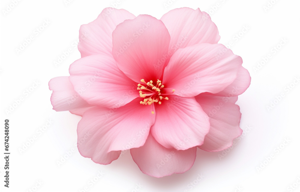 Pink rose flowers in a. floral arrangement isolated on a white background
