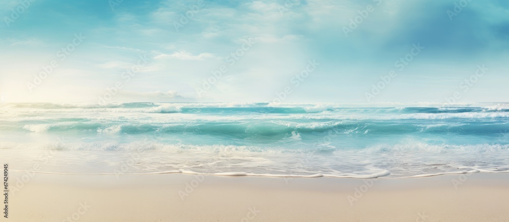 The combination of sand and the ocean s waves gives off a summer vibe which resonates with me