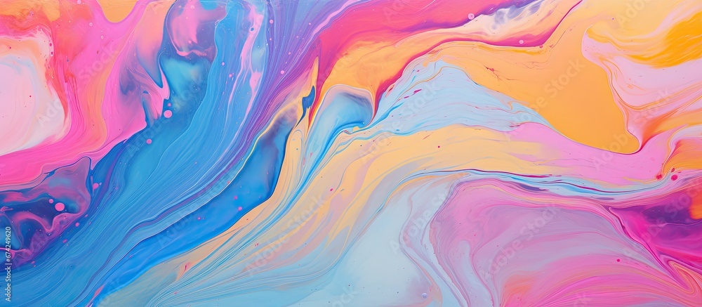 An abstract fluid painting technique that draws inspiration from the vibrant swirling patterns of marble