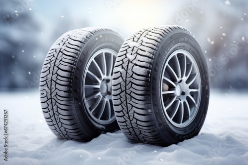 Winter tire close-up © Denis