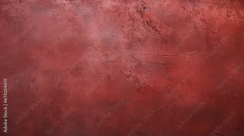 background with Rough Textured Vintage Wall with Grunge Red Stains and Aged Patterns generated by AI tool 