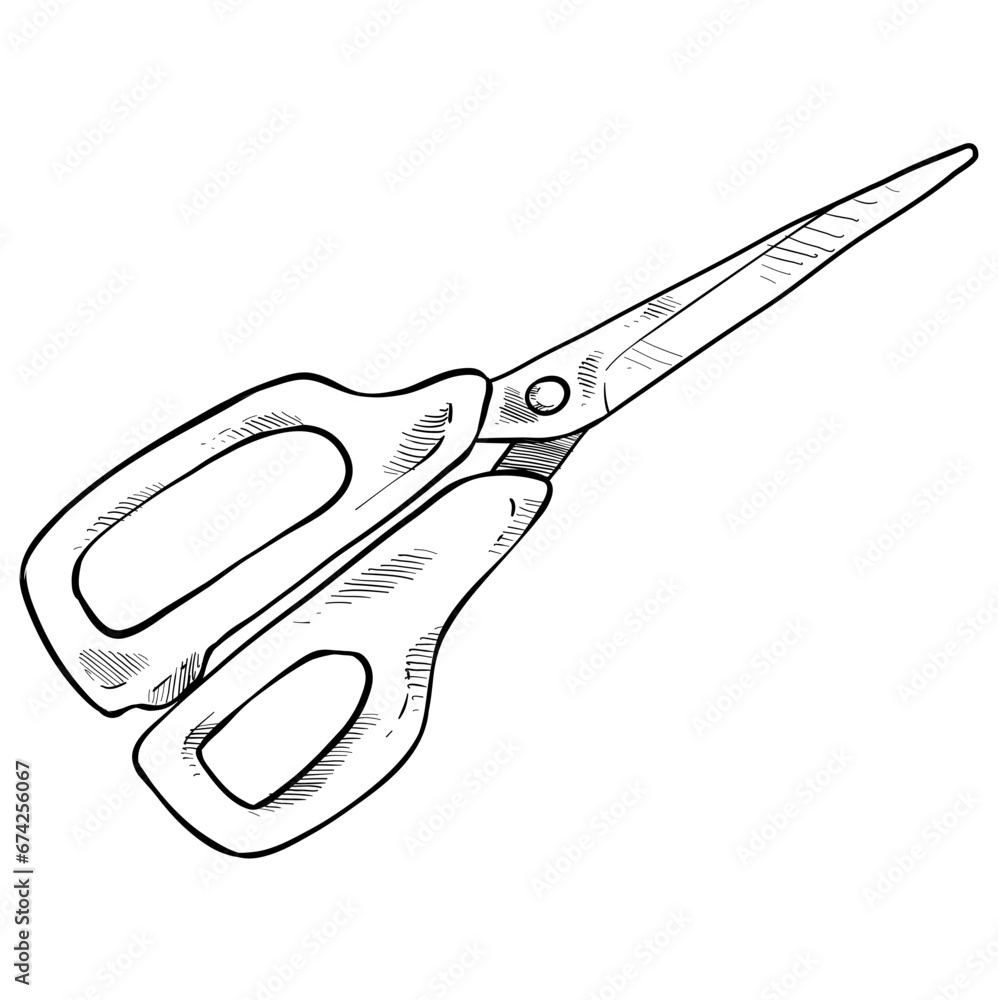 Scissors handdrawn illustration Scissors handdrawn illustration