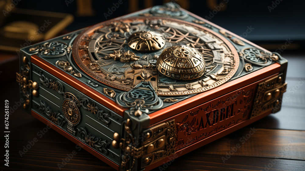 Dice box written Dice box written