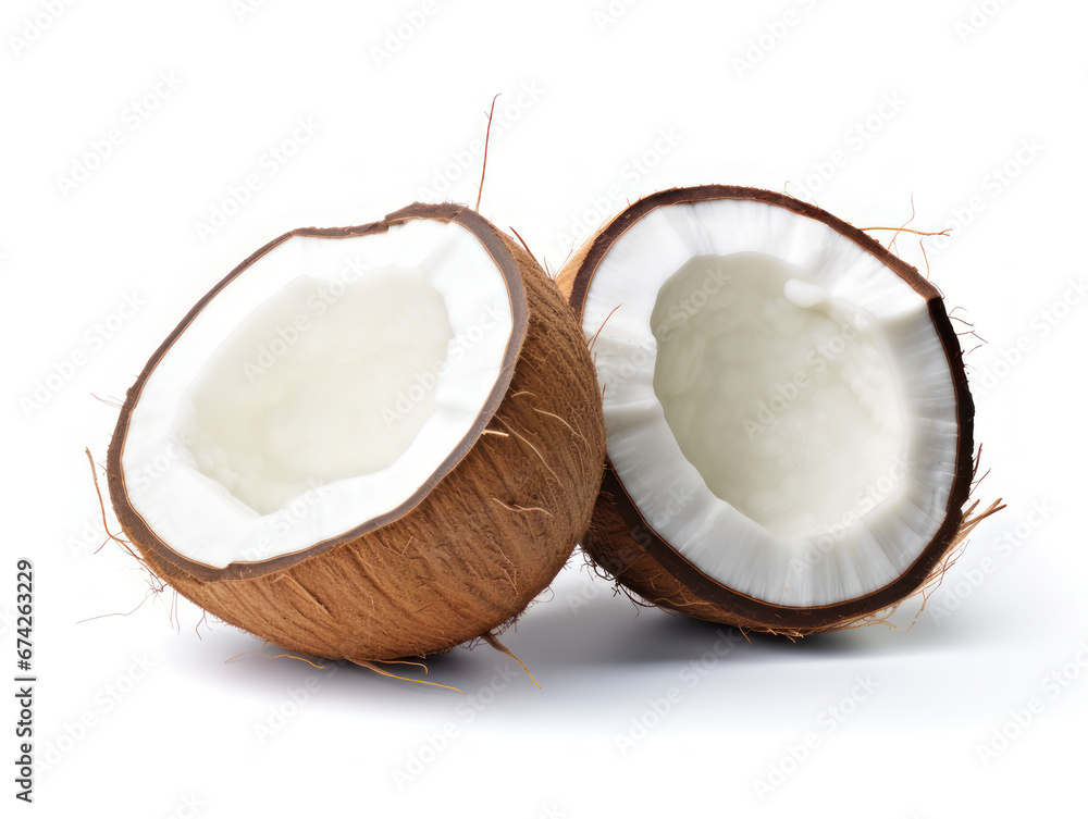 Coconut isolated on white background Coconut isolated on white background