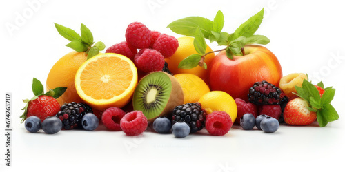 mix Fruit isolated on white background