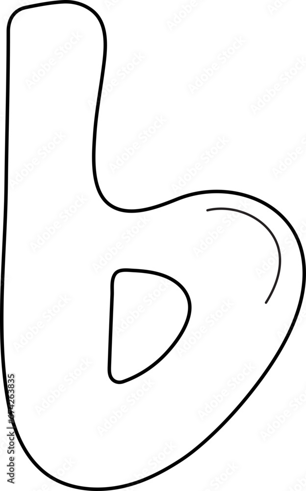 doodle alphabet lowercase b doodle alphabet lowercase b