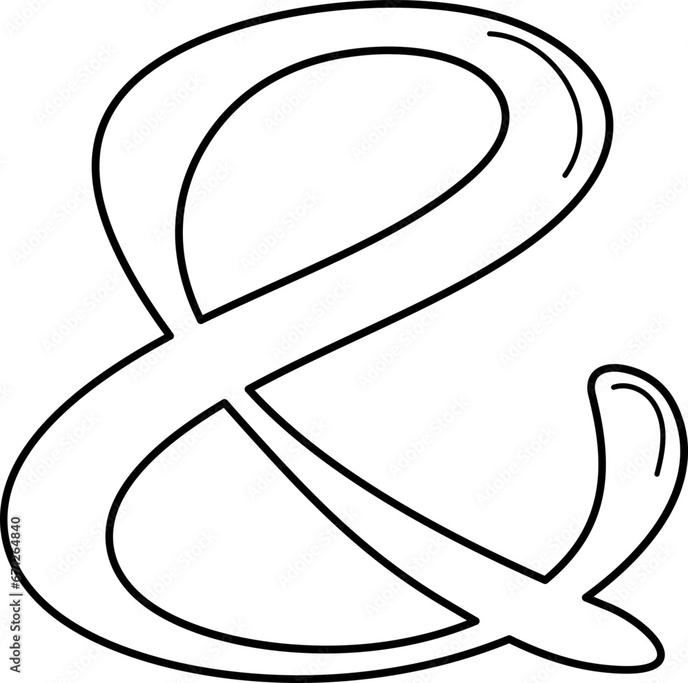doodle alphabet symbol ampersand doodle alphabet symbol ampersand