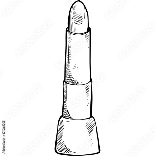 lipstick handdrawn illustration