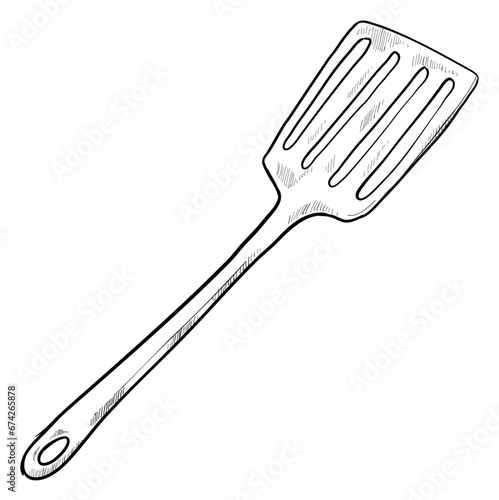 spatula handdrawn illustration